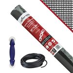 Saint-Gobain ADFORS FCS11146-M Extra Strength Screen Repair Kit for Window & Door, Charcoal