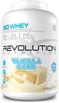 Revolution Nutrition, Iso Whey, Protein Powder, 100% Isolate, Premium Formula, Gluten Free, Low Carb, Promoting Lean Muscle Growth in Men & Women, 28g Of Protein Per Scoop, 908g, 27 Servings (Vanilla Cake, 2 Pound)