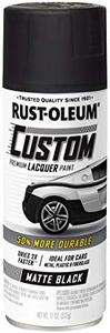 Rust-Oleum 332289 Automotive Custom Lacquer Spray Paint, 11 oz, Matte Black