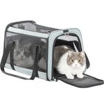 Petsfit Cat Carriers for Medium Large Cats, Small Dog Carriers, Soft-Sided Pet Carrier, Escape-Proof, 5-Sided Breathable Mesh, 3 Doors