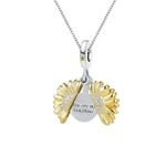 ZakiaHo You are My Sunshine Sunflower Gold Tone Pendant Necklaces for Women Girls Birthday Christmas Jewellery Gifts