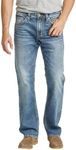 Silver Jeans Co. Men's Zac Relaxed Fit Straight Leg Jeans, Classic Dark Indigo, 33W x 34L