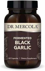 Dr. Mercola Fermented Black Garlic - Antioxidant Supplement - for Immune, Cellular & Heart Health Support - Includes S-Allyl-Cysteine - Non-GMO, Gluten-Free & Soy-Free - 60 Capsules (30 Servings)