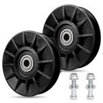 194326 V-Idler Pulley for Craftsman Mower, Drive V-Groove Idler Pulley for Hus qvarna Craftsman AYP YT3000 YET4000 4500 GT6000 YTH21K46 Lawn Mower with 42" 54" Deck, Replace 532194326(2 Pack)