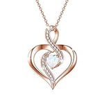 Rose Gold Necklace for Women Infini