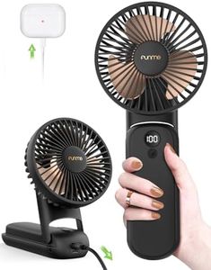 Funme 10000 Battery Power Bank Hand Fan, Portable Personal Fan with 35 Hours/Rechargeable Strong Wind 2024 Foldable Multifunction Desk Fan Exquisite USB Fan for Travel Outdoor