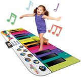 Kidzlane Floor Piano Mat for Kids and Toddlers | Giant 6 ft. Piano Mat, 24 Keys, 10 Song Cards, Built in Songs, Record & Playback, 8 Instrument Sounds | Dance Mat Toy for Boys & Girls Ages 3 Plus