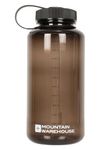 Mountain Warehouse BPA Free 1L Plastic Bottle - Leakproof Screw Top Lid Water Bottle Black