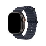 DailyObjects Oxford Blue Plunge Watchband Compatible with Apple Watch (42/44/45/46/49mm) For Ultra 2/Ultra, Series 9 8 7 6 5 4 3 SE SE2 (Watch not Included)