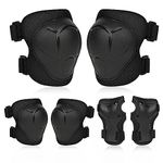 flintronic Kids Knee Pads Elbow Pads Wrist Guards set, 6 in 1 Protective Gear Set, Comfortable & Easy to Install Scooter, Skateboard, Bicycle, Inline Skating Protective, for Kids 3-8 Years