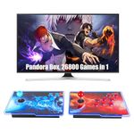 HHU Pandora Box Arcade Game Console 26800 Game Pre-Install，Two Separate Joysticks，Retro Game Machine for TV PC Projector, Supports Up to 4 Players, Full HD Output