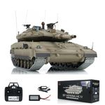 wheelfun Heng Long 1:16 RC Military Battle Tanks IDF Merkava Mk IV 3958 Upgraded Edition