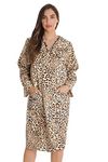 Dreamcrest Short Sleeve Flannel Duster Housecoat Women Sleepwear 9280-10114-XL