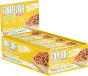 Anabar Protein Bar White Chocolate Fruity Cereal Crunch, Box of 12 Bars