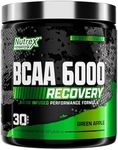 Nutrex Research BCAA 6000 | 6 Grams of Branched Chain Amino Acids | 2:1:1 Ratio of L-Leucine, L-Isoleucine, L-Valine for Muscle Growth, Recovery (Green APPL)