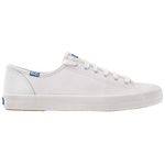 Keds Women's Kickstart Premium Sneaker, White/Blue, 8 M US