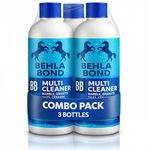 Behlabond Multi Cleaner Liquid for Tiles, Marble, Granite & Ceramic Floors - 800ml Rapid Action Stain Remover, Heavy Duty Grout Cleaner & Surface Shiner (3 Bottle)