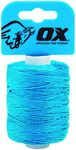 OX Pro Nylon High Vis Builders Line 105 m / 350 ft - Cyan, Blue