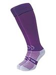 WackySox - Purple Knee Length Rugby Socks Sports Socks for Men and Women Womens Sports Socks Mens Socks Walking Socks for Riding Hockey Football Running Club Socks Team Socks and Sports Activities