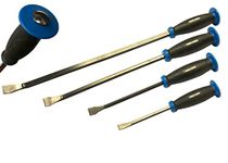 Heavy Duty 4 Piece Pry Bar Set with Strike Through Cap Handles