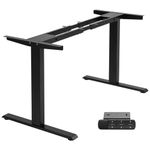 TOPSKY Dual Motor Electric Adjustable Standing Computer Desk for Home and Office (Black)