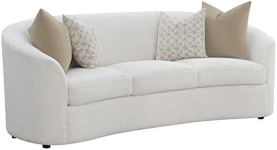 Coaster Home Furnishings Rainn Upholstered Tight Back Sofa Latte