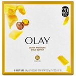 Olay Ultra Moisture Shea Butter Beauty Bar, 3.75 Ounce (20 Count)