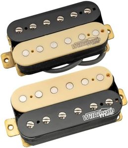 Wilkinson Vintage Classic Alnico 5 Overwound Open Style Humbucker Pickups Set for Electric Guitar, Zebra