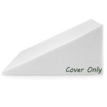 Bed Wedge Pillow Cover - Fits Abco Tech 12 Inch Bed Wedge Pillow - Replacement Cover Only - Machine Washable Wedge Pillow Case