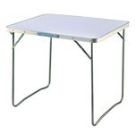 Camping Table Portable Picnic Table Aluminum Folding Table Indoor Outdoor Table Heavy Duty Garden Trestle Set for BBQ Picnic Party, Load Capacity 15KG, Length 80cm