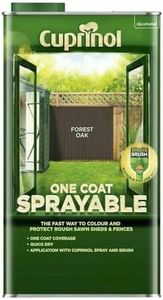 Cuprinol One Coat Sprayable Fence Treatment 5 Litre, Autumn Brown