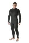 EDZ All Climate Wicking Motorcycle Base Layer Undersuit One Piece Suit S Black