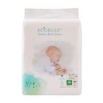 ECO BOOM Baby Bamboo Biodegradable Disposable Diapers Infant Eco Friendly Nappies Natural Soft Hypoallergenic Diapers for Baby Size Large 70 Count-Pack