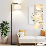 [Upgraded] Dimmable Floor Lamp, 1000 LM LED Edison Bulb Included, Arc Floor Lamps for Living Room Modern Standing Lamp, Tall Lamps for Living Room
