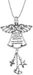 Ganz Guardian Angel Protect My Passengers Zinc Car Charm New