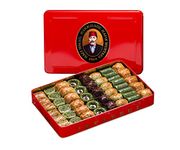 Hafiz Mustafa 1864 Istanbul Baklava Pastry Box - Baked Baklava Dessert Snacks Made from Fresh Phyllo Dough Sheets, Pistachio, Hazelnut, Walnut - Turkish Sweets Tray Gift Ideas for Birthday, Christmas