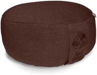Soul Pillow Meditation Cushion, Yoga Seat Cushion, 15 cm High, Diameter 30 cm, with Spelt Filling, Washable Cover, Seat Cushion Base for Meditation and Yoga Cushion, Round, Oeko-Tex 100