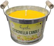 HYOOLA Large Citronella Candles Outdoor Bucket - 30 Hour - Natural Repellent - European Made