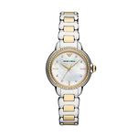 Emporio Armani Stainless Steel Analog White Dial Women Watch-Ar11524, Multi-Color Band