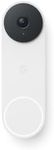 Google Nest Doorbell (Wired, 3rd gen) - 2K Video and Gemini - Snow
