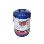 Generic Fencing Wire Electric Fence Polywire 1312 Feet 400 Meter 6 Conductor Blue Color, 16.5 * 16.5 * 20.5Cm / 6.5 * 6.5 * 8 Inch/L*W*H 16.5 * 16.5 * 20.5Cm / 6.5 * 6.5 * 8 Inch/L*W*H Blue