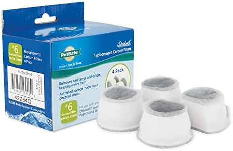 PetSafe Drinkwell Single Cell Carbon Replacement Filter, Dog and Cat Water Fountain Filters, 4-Pack