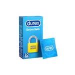 Durex Transparent Extra Safe Latex Condom - Pack of 10