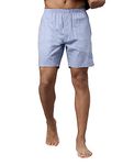 Levi's Men's Cotton Style #028 Plain Woven Regular Fit Solid Boxer (Pack of 1) (#028-BOXER Shorts_Blue Melange_S)