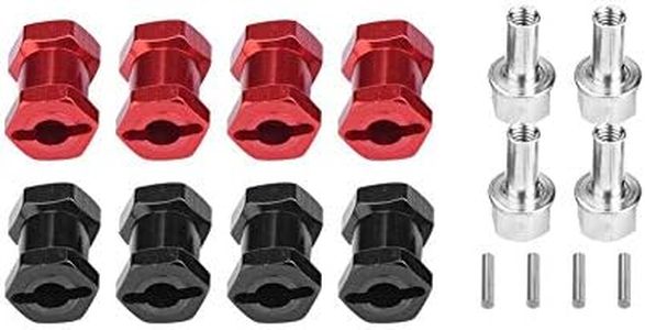 Dilwe 4 Unids RC Adaptador de Eje de Rueda de Coche, Rueda RC Hex Hub Adaptador de Metal para Traxxas Hsp Redcat Control Remoto Rastreador Parte de Actualizaci¨®n(17 mm)