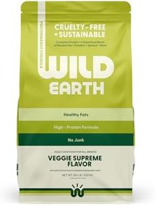 Wild Earth Vegan Dry Dog Food Performance Formula | Plant-Based Vegetarian Kibble | Wheat-Free, Allergen-Free, Veterinarian-Developed | Veggie Supreme Flavor, 18lb Bag