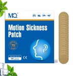 MQ 42ct Motion Sickness Patch for Car and Boat Rides, Cruise and Airplane Trips - Relieves Nausea, Dizziness & Vomiting from Seasickness, Fast Acting and No Side Effects