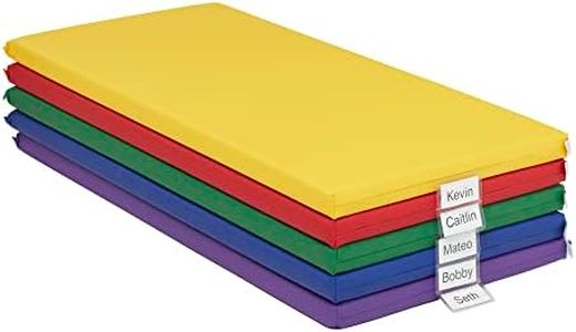 ECR4Kids SoftZone Rainbow Rest Mat, 2in, Sleeping Pad, Assorted, 5-Piece