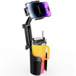 TAZENI Cup Holder Phone Mount for Car Bottle Friendly Cup Phone Holder for Car High Adjustable Cell Phone Cup Holder Expander for Car Easy Install & Sturdy & Durable Fit All 4-7‘’ iPhone Android