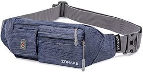 ZOMAKE Fanny Pack for Men and Women, Slim Belt Bag Water Resistant Waist Bag Pack for Running Cycling Carrying iPhone X Samsung S8